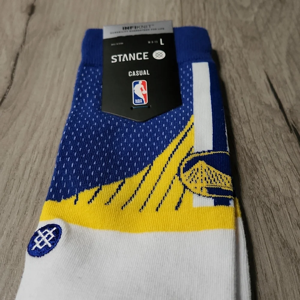 Stance Casual NBA Golden State Warriors Crew Socks -L
